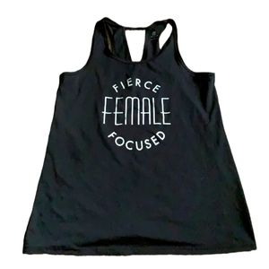 ❤6 for $12 Workout tank top racerback Fierce Focused Female exercise